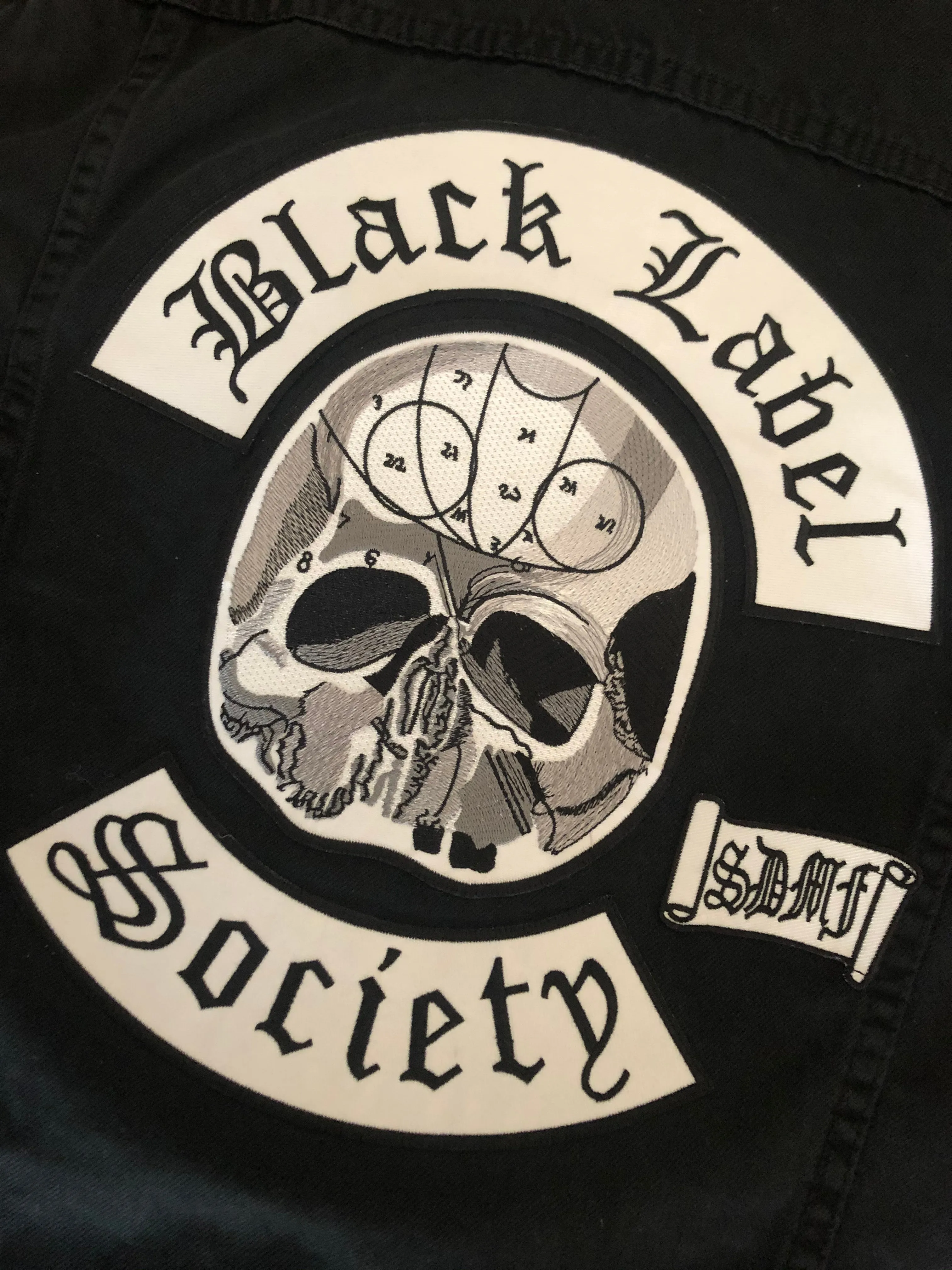 Black Label Society Doom Crew Rocker Patch Set Battle Jacket Cut-Off Denim BLS GIFD