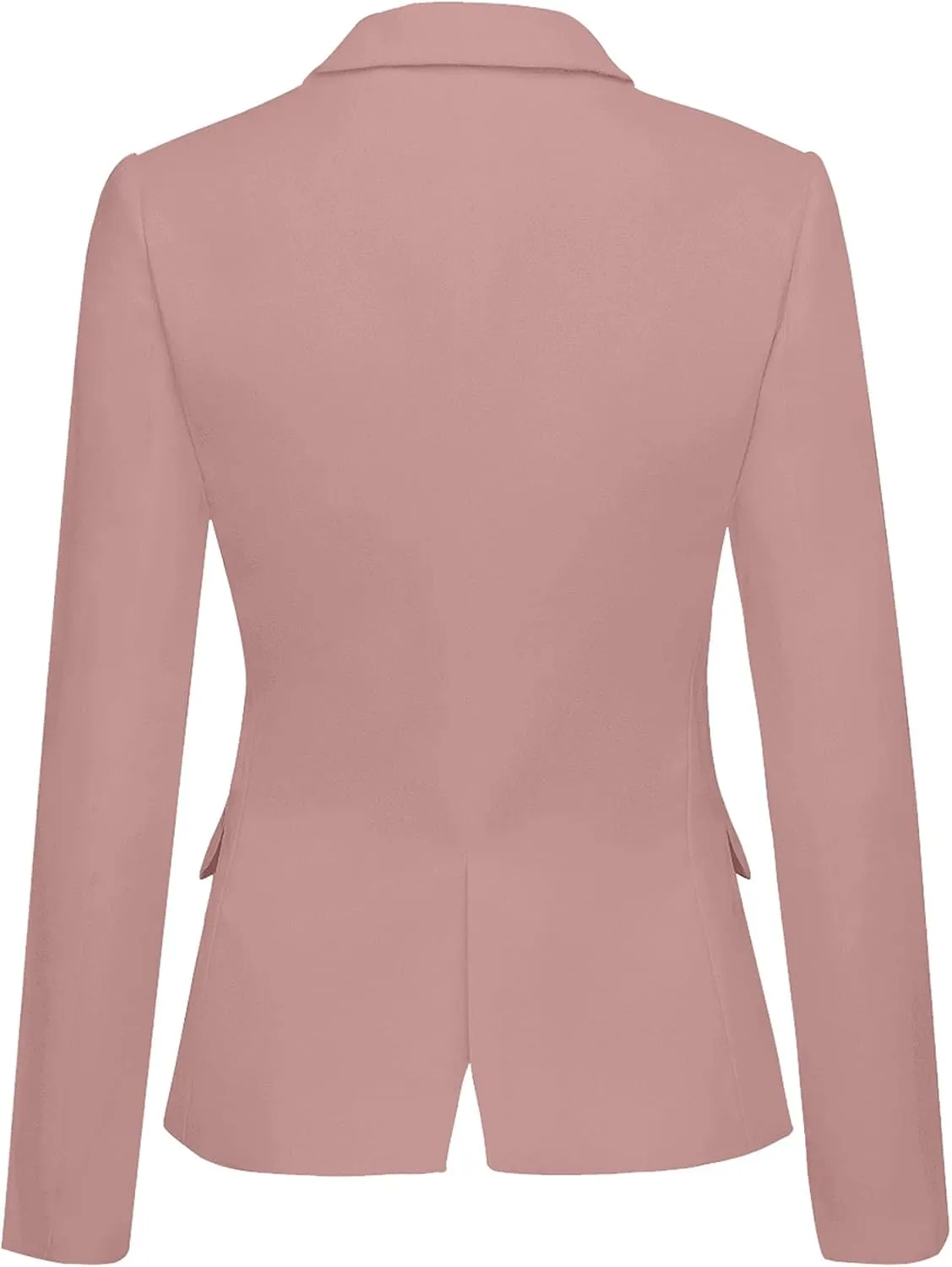 GRAPENT Women's Business Casual Pockets Work Office Blazer Back Slit Jacket Suit
