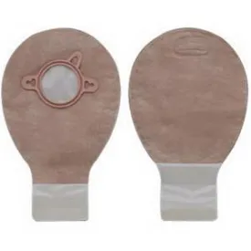 Hollister New Image Two-Piece Drainable Mini Pouch, 2-3/4" Flange, Filter, 7" L, Integrated Closure, Beige