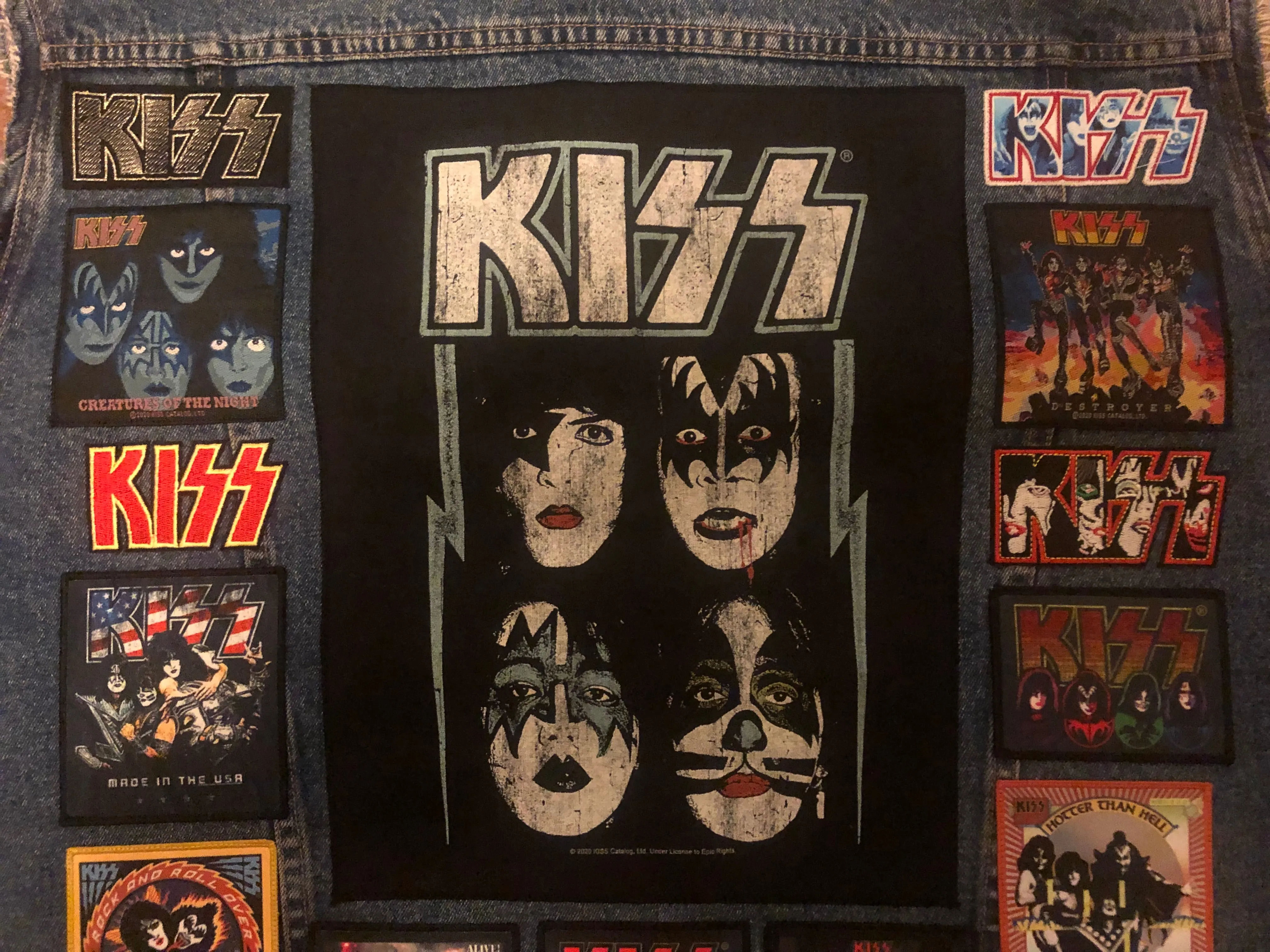 KISS Army: Quarter / Half / Three-Quarters / Full Patch Denim Vest Cut-Off Battle Jacket