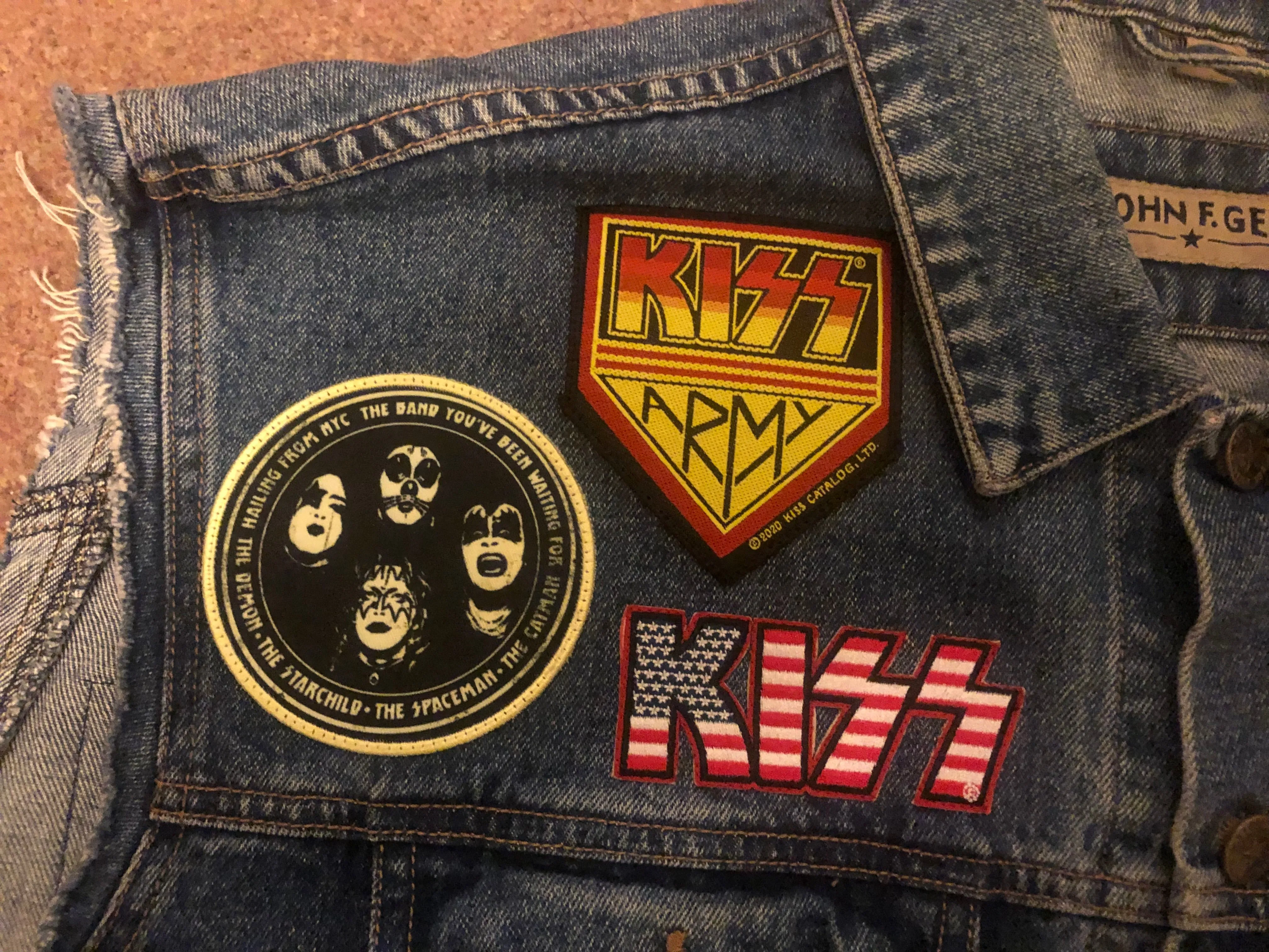 KISS Army: Quarter / Half / Three-Quarters / Full Patch Denim Vest Cut-Off Battle Jacket