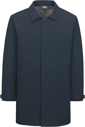 Little Donkey Andy Men's Waterproof Mid-Length Trench Coat, Lightweight Long Rain Coat, Single Breasted Overcoat