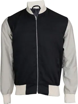Men's Lightweight Jacket Baby Ansel Elgort High School College Cotton Bomber Driver Varsity Letterman Jacket