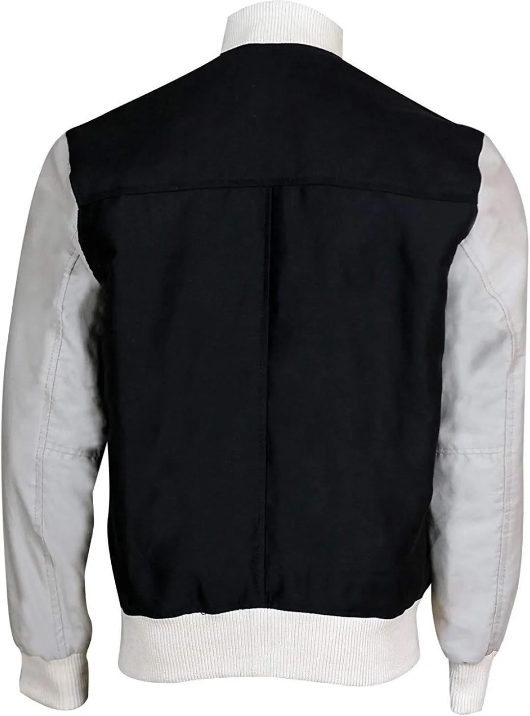 Men's Lightweight Jacket Baby Ansel Elgort High School College Cotton Bomber Driver Varsity Letterman Jacket