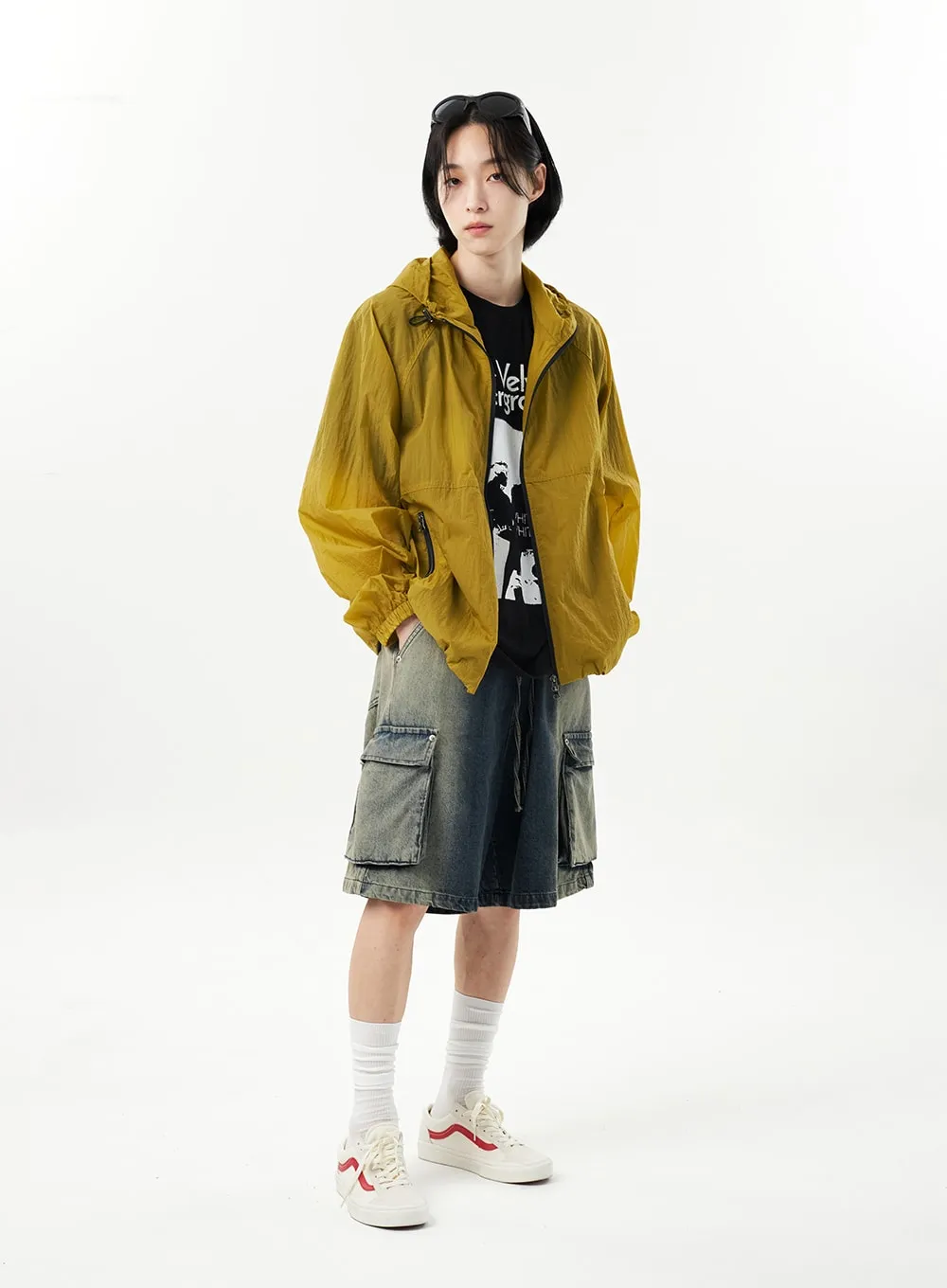 Nylon Hoodie Jacket CU314
