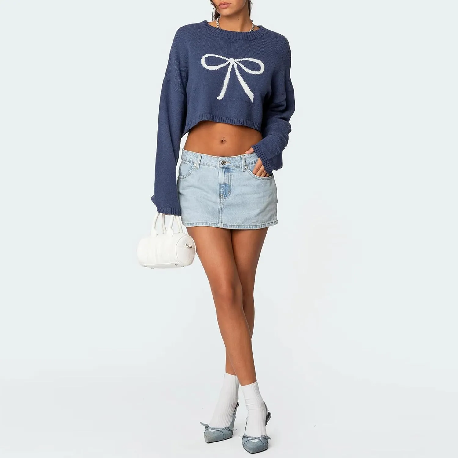 Womens Jean Skirt Stretchy Low Waisted Short Denim Pencil Skirt Summer Going Out Mini Skirts with Pockets Streetwear